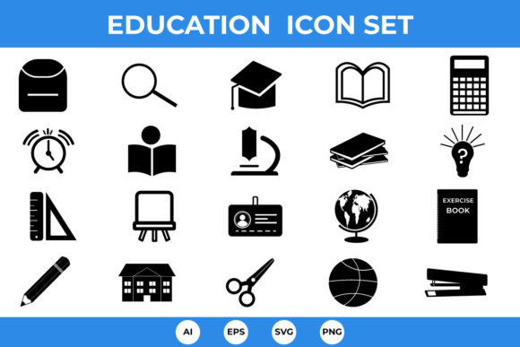 Education Icons Set: Essential Graphics and Icons for Modern Branding