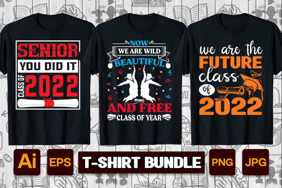Graduation T-shirt Bundle: A Designer’s Take on Graphics and Print Templates