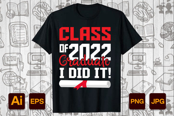 Graduation T-shirt Vector Graphics and Print Templates Review