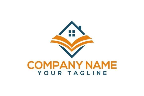 Home and Book Unique Education Logo Graphics and Logos