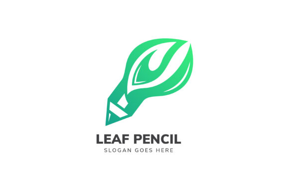 Leaf Pencil Logo Graphics and Logos Review
