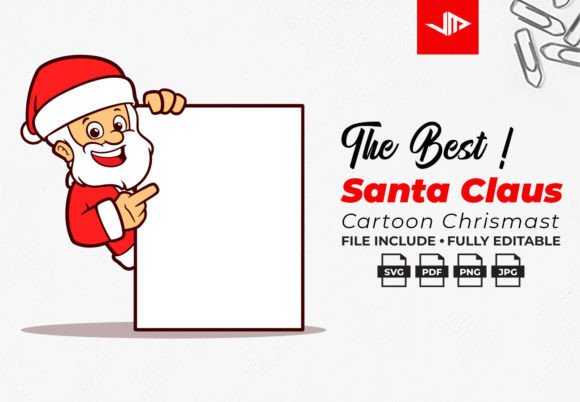 Santa Claus Christmas with Big Board Graphics and Illustrations