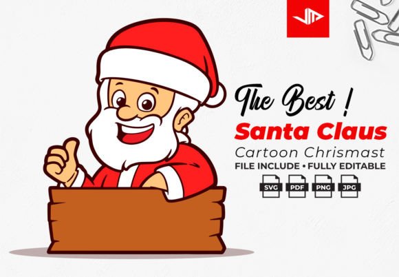 Santa Claus Christmas with Board Graphics and Illustrations Review