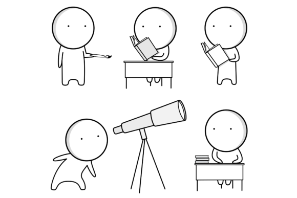 School Icons, Education Icons, Student Review